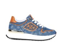 Blue Denim Sneaker with Tan Leather Accents 7 UK