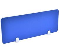 Blue Desk Divider - 39.3x11.8in Stand Up Clamp Privacy Panel for Office Decorative Partition Screen Noise Reduction Workspace nization Modern Design