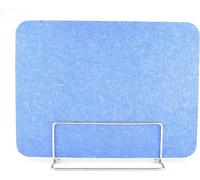 Blue Desk Divider Noise Reduction & Privacy Screen for Workspaces 30 x 100 cm Ideal for Office & Home 2 Pack Visual Distraction Reduction Effective Work Environment