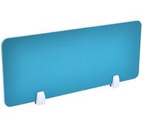 Blue Desk Divider Partition for Home Office, 31.5x11.8in Stand-Up Clamp Privacy Panel, Decorative Office Screen for Enhanced Workspace Privacy and nization