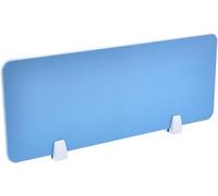Blue Desk Divider Partition for Home Office - 47.2x11.8in Stand Up Clamp Privacy Panel, Decorative Office Screen for Enhanced Workspace Privacy