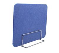 Blue Desk Divider Set - 2 Clamp-On Acoustic s Office Partition Sneeze Guards for Home Work & School 40 x 40 cm - Enhance Focus & Productivity