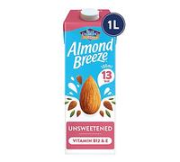 Blue Diamond Almond Breeze Unsweetened Almond Milk, 8 x 1L