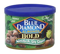 Blue Diamond Almonds Almonds, Bold Wasabi & Soy, 6 Ounce Can (3 Pack)