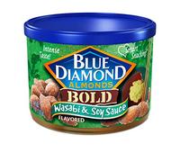 Blue Diamond Almonds Bold Wasabi & Soy Sauce 6 Oz Canister