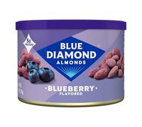 Blue Diamond Almonds, Classic Blueberry Flavored Sweet Snack Nuts perfect size for On-the-go, Lunch, Adults and Kids, 6oz Can