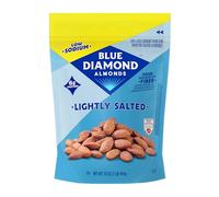 Blue Diamond Almonds Low Sodium Lightly Salted Snack Nuts, 16 Oz Resealable Bag (Pack of 1)