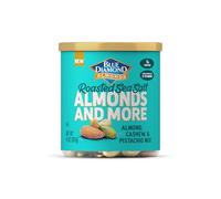 Blue Diamond Almonds, Mixed Nuts Roasted Sea Salt Deluxe Snack Nuts, Almonds, Pistachios and Cashews, 396.9 g Tin (Pack of 1)