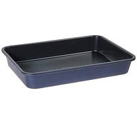 Blue Diamond Bakeware Diamond Infused Ceramic Nonstick, 33cm x 23cm Rectangular Cake Baking Pan, Easy Release, Dishwasher and Freezer Safe, PFAS-Free, Blue