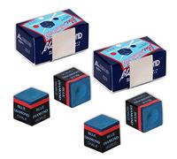 Blue Diamond Billiard Pool Cue Chalk w/Certilogo protection - 4 pcs by Longoni