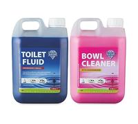 Blue Diamond Chemical Toilet Fluid Twin Pack 2L for Camping Caravan & Motorhomes