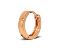 Blue Diamond Club - Mens Single 9ct Rose Gold Filled Small Huggie Hoop Earring 14mm - SINGLE