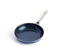Blue Diamond Cookware Diamond Infused Ceramic Nonstick 20cm Frying Pan Skillet, PFAS-Free, Induction, Oven Safe, Blue