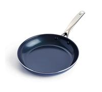 Blue Diamond Cookware Diamond Infused Ceramic Nonstick 24cm Frying Pan Skillet, PFAS-Free, Induction, Dishwasher Safe, Oven Safe, Blue