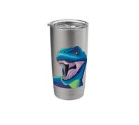 Blue Dinosaur T-Rex Toy Dino Graphic Design Artwork Stainless Steel Insulated Tumbler