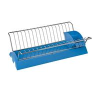 (Blue) Dish Drainer with Removable Cutlery Caddy