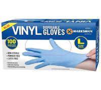 Blue Disposable Gloves Powder Latex Vinyl Free Medical Work Tattoo 100 Pieces