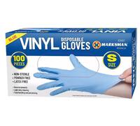Blue Disposable Gloves Powder Latex Vinyl Free Medical Work Tattoo 100 Pieces