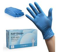 Blue Disposable Vinyl Gloves Small Size Pack of 200 Powder-Free, Latex-Free Disposable Gloves for Catering, Industrial Lab, Hygiene & Sanitation Work | Reliable Hand Protection.