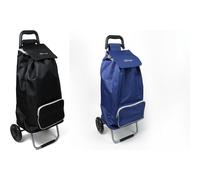 (blue) DIVCHI Shopping Trolley With 2 Wheels Foldable