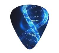 Blue Dna Structure Guitar Picks Gift Set - Smooth Durable Plectrums For Acoustic, Electric & Bass Guitar, Perfect Present For Guitar Lovers & Musicians