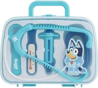 Blue Doctor Medical Kit for Kids, Pretend Play Set with Stethoscope, Thermometer, Syringe, Medical Tools in Carrying Case