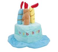 Blue Dog Plush Happy Birthday Candle Cake Hat Dog Novelty Hat Birthday Gift