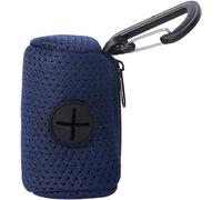 Blue Dog Poop Bag Holder Mesh Fabric Attachment Doggy Bag Holder with Zipper Pet Waste Bag Dispenser Hangable Poop for Picking Up Poo After Your Dog for Walking and Hiking Pooper Scoopers and Bags