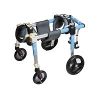 Blue Dog Wheelchair for Small and Large Breeds Adjustable Support Cart with Removable Front Wheel Ideal for Assisting Mobility of Front and Rear Legs