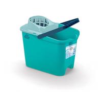 Blue Dolphin - 100% Recycled Mop Bucket, Mop Bucket with Drainer, Floor Cleaning, Ergonomic Handle, Capacity 14L, Scrub Bucket, Robust, Sustainable, Household Cleaning