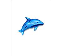 Blue Dolphin 26" Foil Balloon - Under the Sea Parties