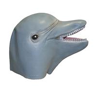 Blue Dolphin Overhead Rubber Mask, 1 Pc. - Comfortable & Realistic Design, Perfect Accessory for Festivals, Halloween Parties, Cosplay, & More Halloween Halloween