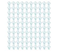 Blue Dolphin Style Paper Clips, 100Pcs Cute Metal Clips for Kids and Office - Strong Clamp Force, Exquisite Color, Ideal for School and Home Organization