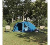 Blue Dome Camping Tent, Spacious 308 x 268 x 130 cm Polyester Waterproof Outdoor Shelter, Easy Setup for Family Backpacking, Summer Beach Gear