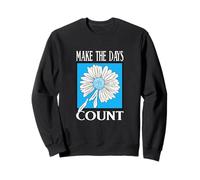 Blue Don't Count The Days Blue Graphic Sweatshirt