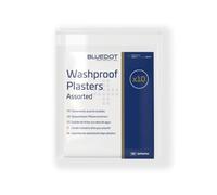 Blue Dot Assorted Washproof Plasters 10-Piece