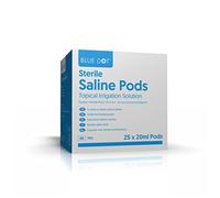 Crest Medical Blue Dot Sterile Eye Wash Pods 20ml, Pack of 25