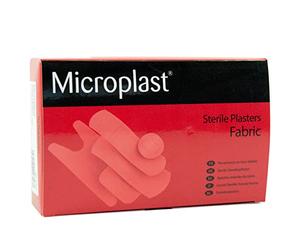 Blue Dot Microplast Sterile Fabric Adhesive Plaster 100-Piece Set, 7 cm x 2 cm Size