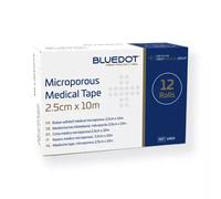 Blue Dot Microporous Tape 2.5cm x 10m (Box of 12)