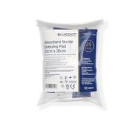 Blue Dot Sterile Absorbent Dressing Pads 25-Pieces, 10cm x 10cm Size