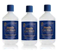 Blue Dot Sterile Eye wash Solution {3 x 500ml}