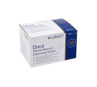Crest Medical Blue Dot Sterile Saline Wipes, Pack of 100