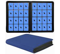 Blue Double Sided Trading Card Album with 1000+ Pockets for MTG & TCG