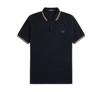 Blue Double Stripe Polo Shirt - male - Fred Perry - Polo Shirts - Blue - L - Tops L