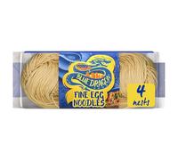 Blue Dragon Fine Egg Noodles 250g - Chinese Egg Noodles, Stir Fry Noodles for Chicken, Beef & Vegetables - Thin Asian Noodles for Chow Mein, Wok Cooking & Noodle Soups