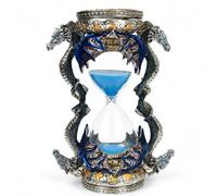 Blue Dragon Hourglass, 15 Minute Sand Timer, Gothic Home Decor
