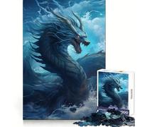Blue Dragon Jigsaws for Adults1000 Pieces Smart Exercise Restful Pleasure Accurate Edges Xmas Surprise (38X26CM)