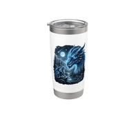 Blue Dragon Moon Stainless Steel Insulated Tumbler
