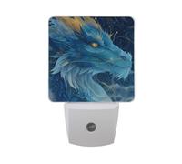 Blue Dragon Night Light Dusk to Dawn Sensor LED Night Dimmable Nightlight Lights Plug into Wall for Bedroom