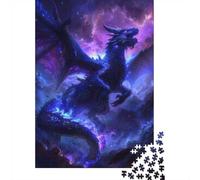 Blue Dragon Purple Sky, Adult Puzzle, 1000 Pieces, 38x26cm/1000pcs